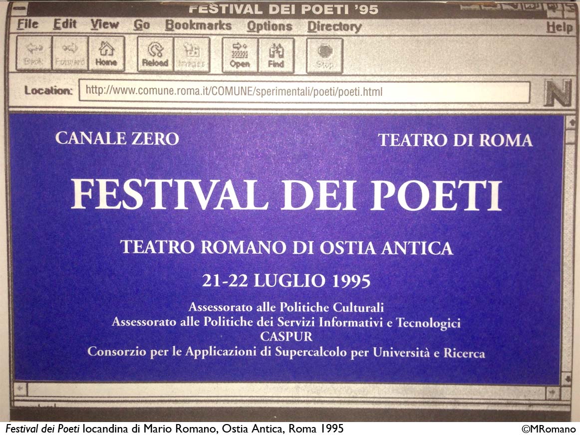 Locandina Festival dei Poeti_1995_©MRomano